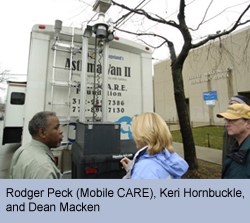 Picture of Rodger Peck (Mobile CARE), Keri Hornbuckle, andDean Macken.
