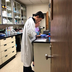 REsearchers working in the River Road Testing Lab.