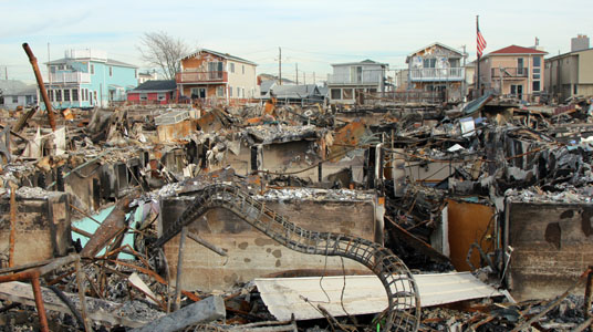 Sandy destroyed homes