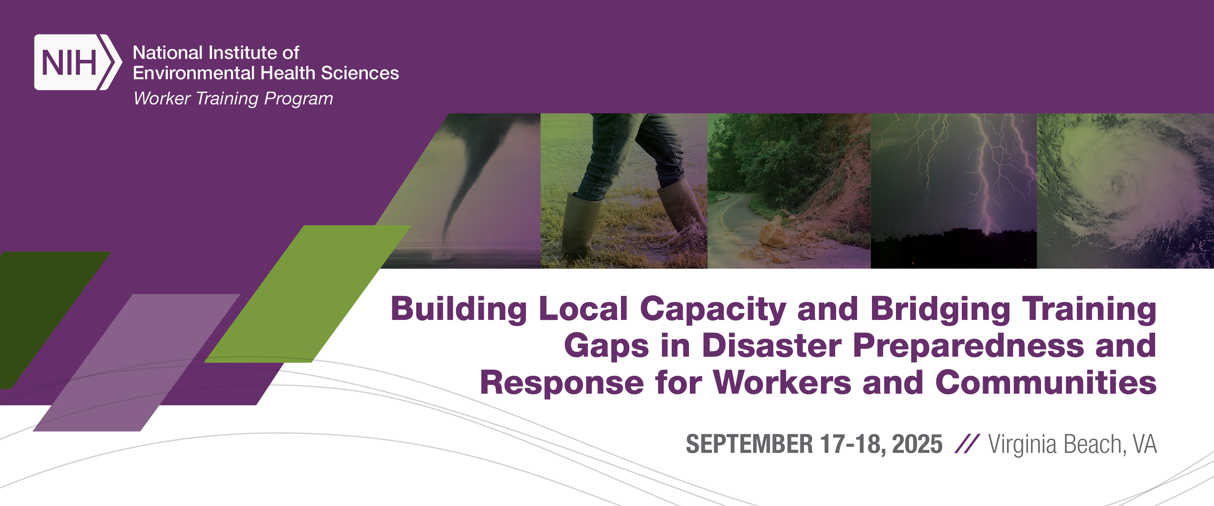 Building Local Capacity and Bridging Training Gaps in Disaster Preparedness and Response for Workers and Communities; September 17-18, 2025 in Virginia Beach, VA