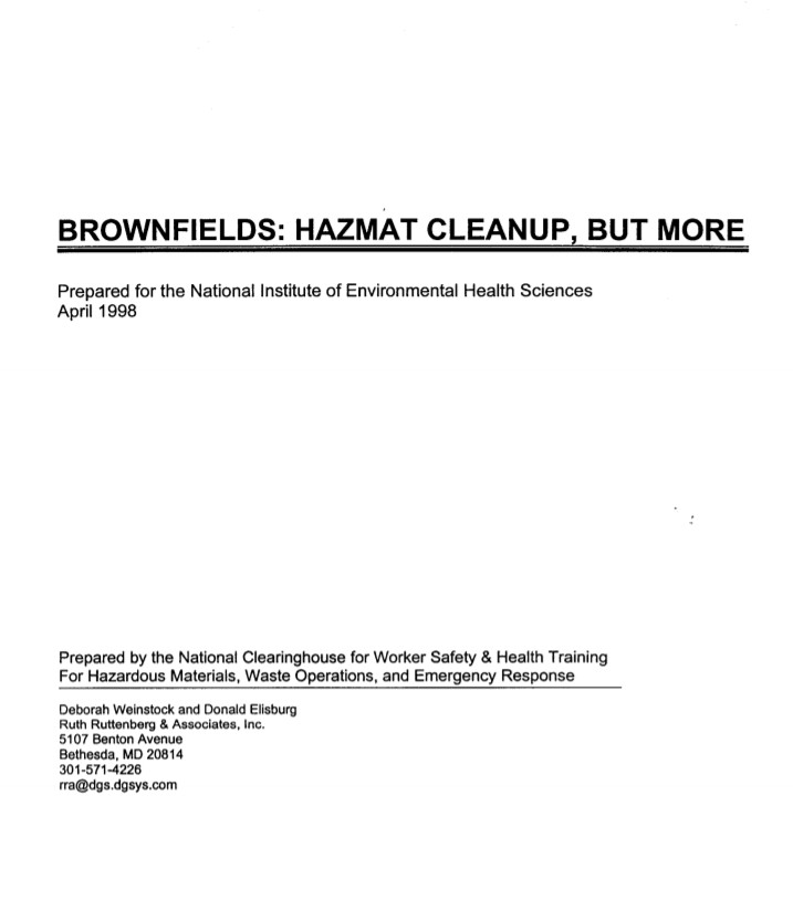 Brownfields report