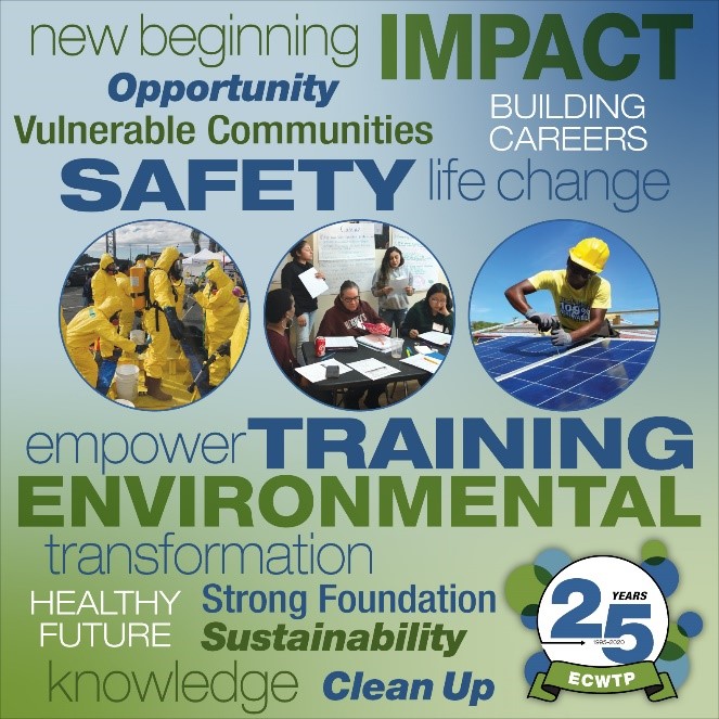 As a result of the ECWTP, individuals are empowered to transform their lives as well as the lives of others in their communities. (Image courtesy of the National Clearinghouse for Worker Safety and Health Training, operated by MDB, Inc.)