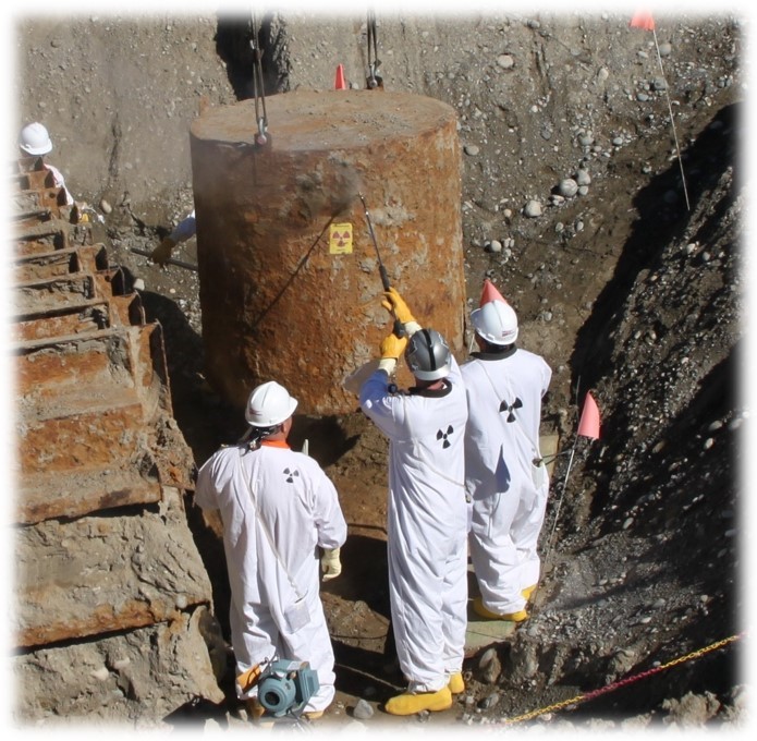Photo of workers at a Department of Energy site. (Photo courtesy of WTP)